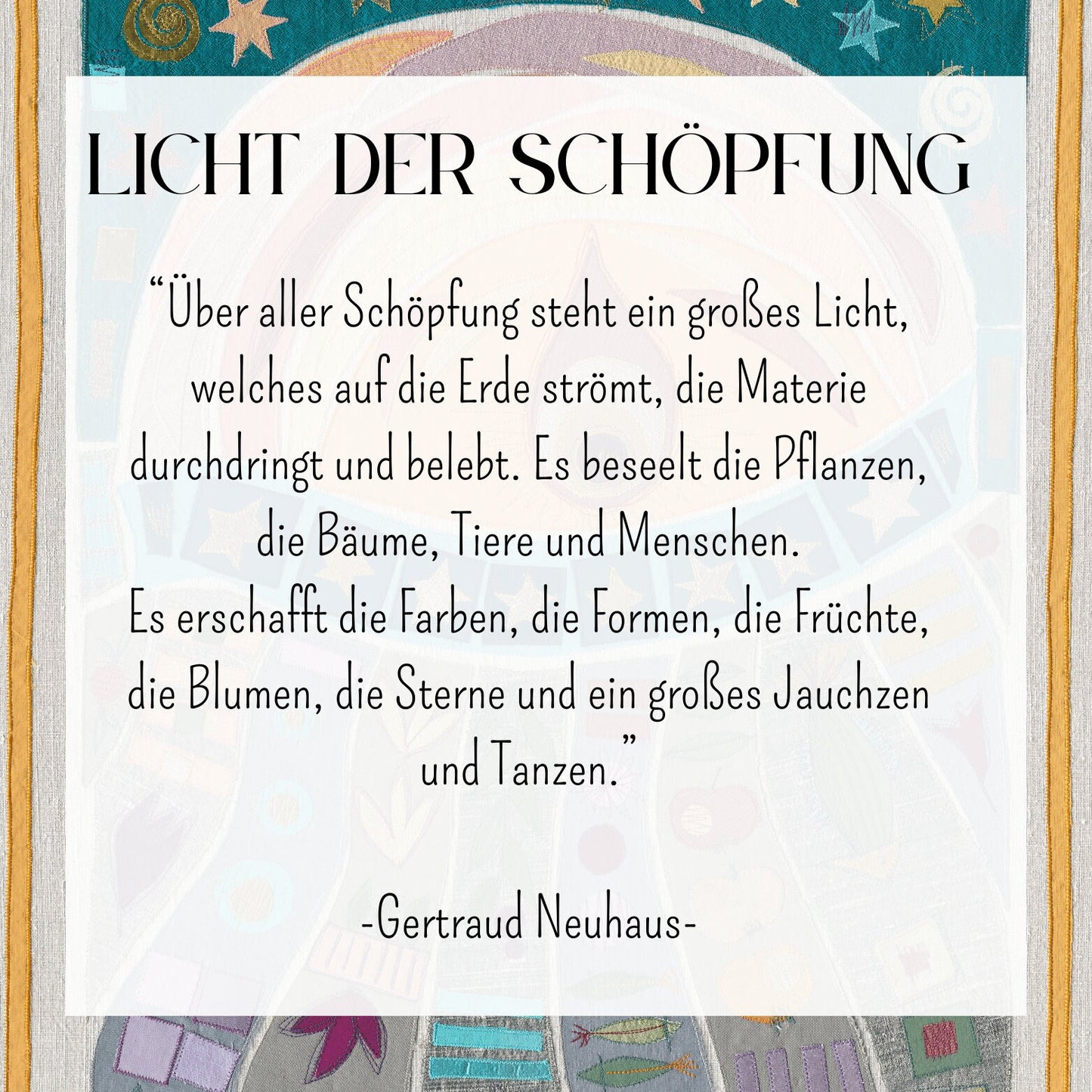"Licht der Schöpfung"- Kunstdruck