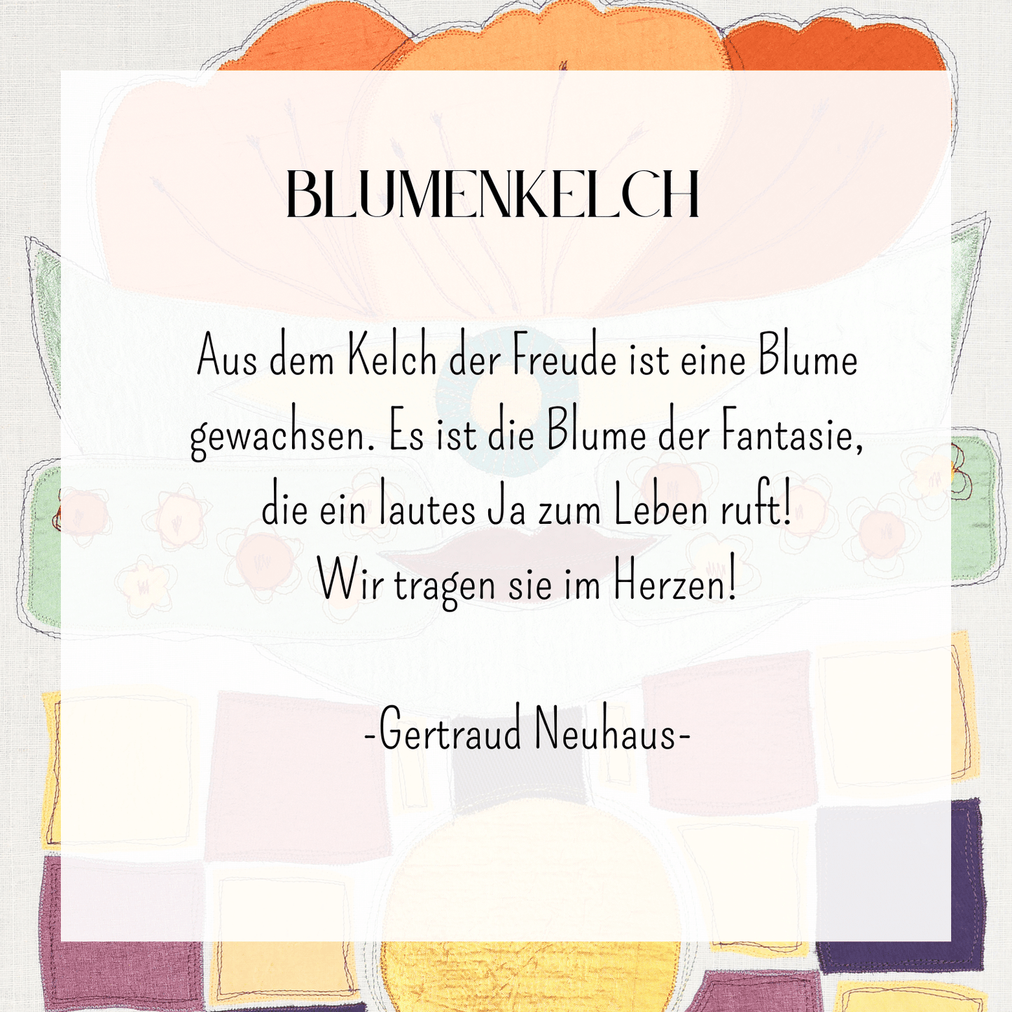 "Blumenkelch"- Kunstdruck/Fine Art Print