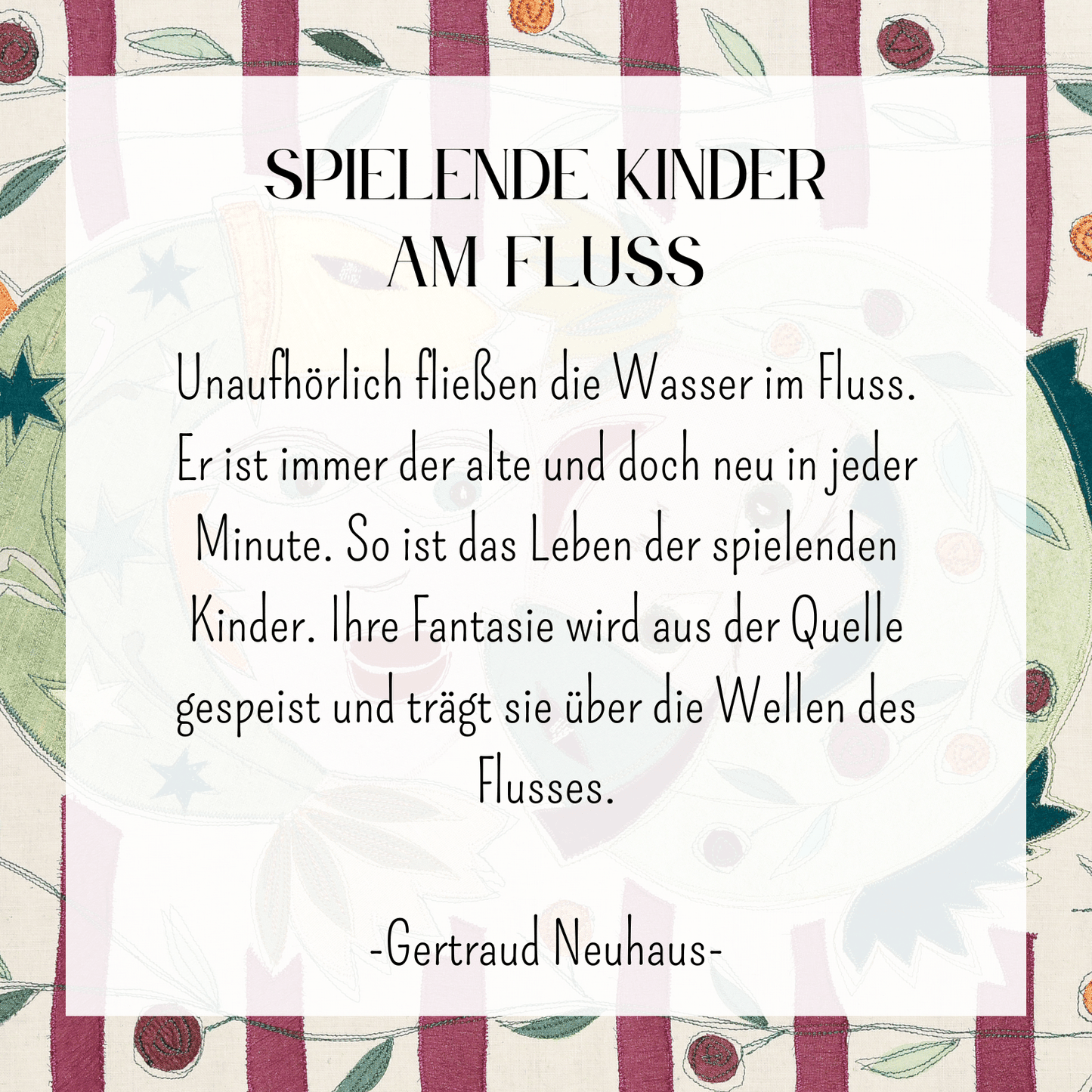 "Spielende Kinder am Fluss" - Kunstdruck/Fine Art Print