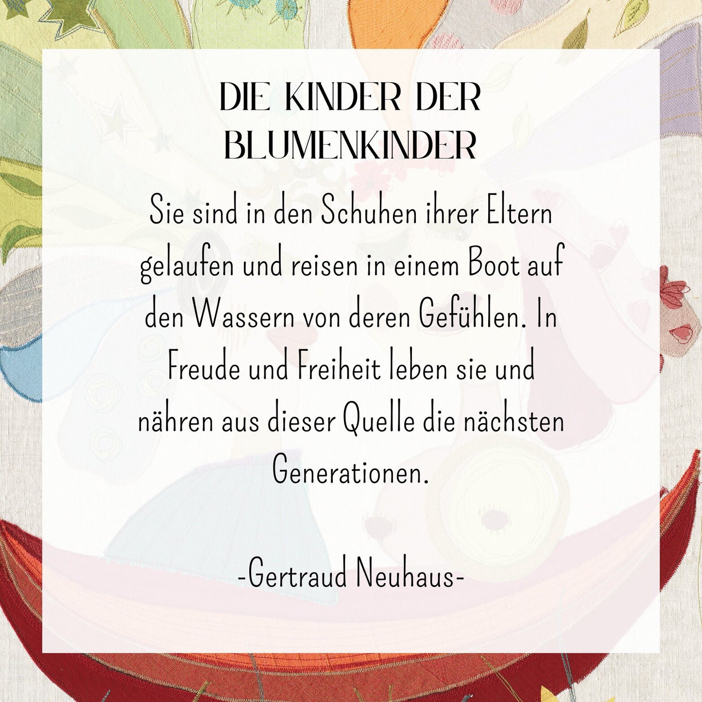 "Blumenkinder"- Kunstdruck