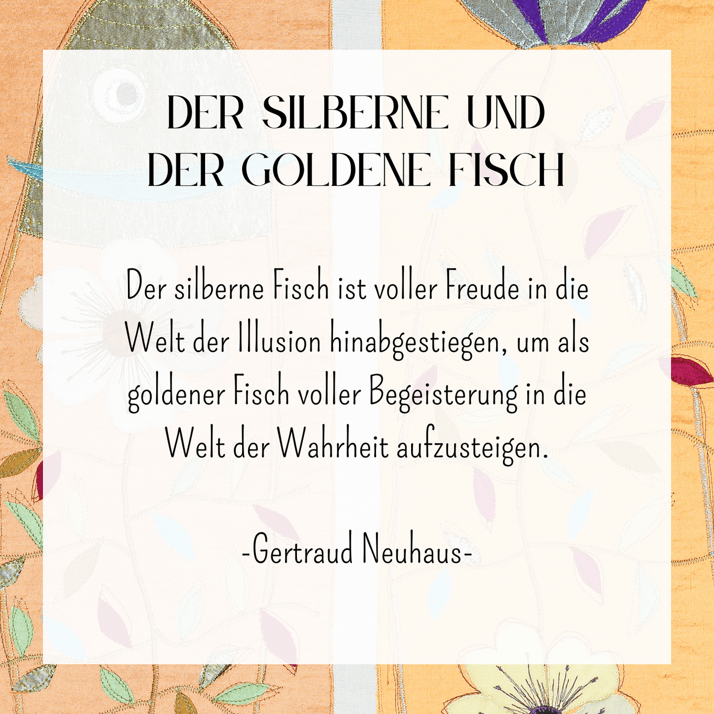 "Der silberne und der goldene Fisch" - Kunstdruck/Fine Art Print