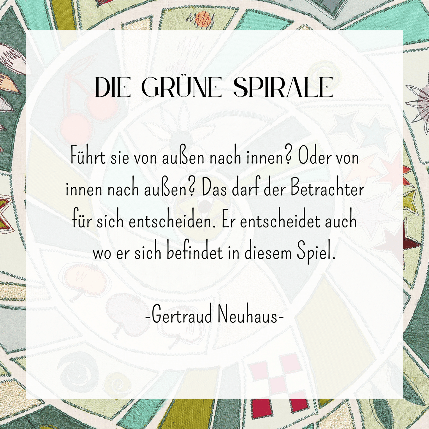 "Die grüne Spirale" - Kunstdruck/Fine Art Print