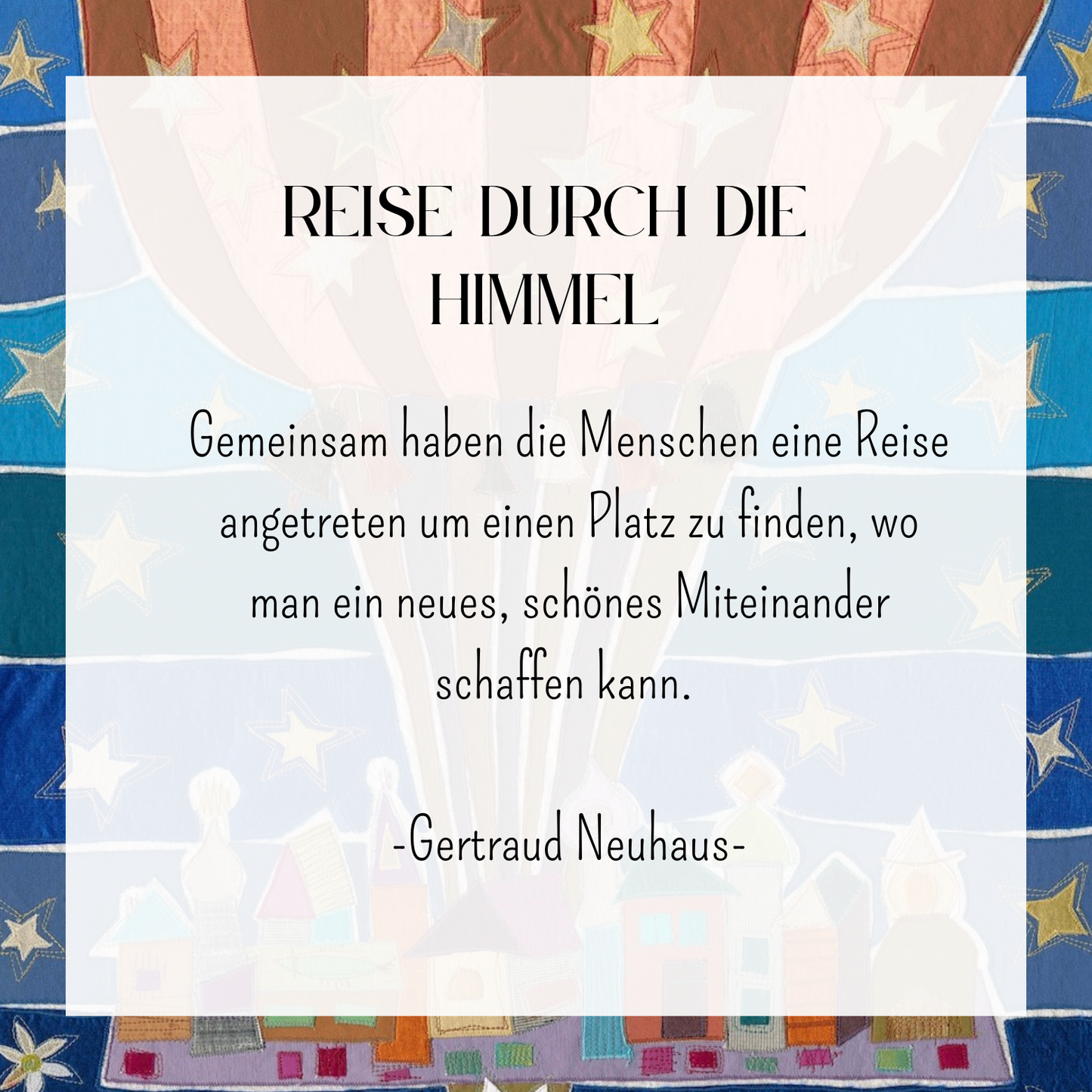 "Reise durch die Himmel"- Kunstdruck
