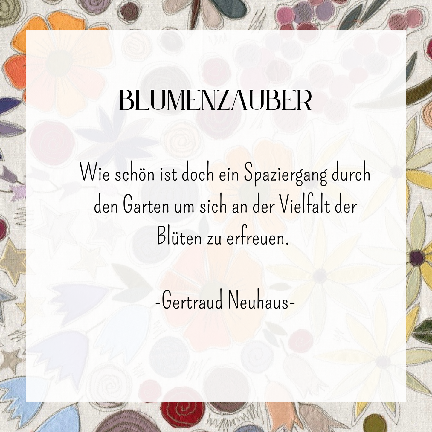 "Blumenzauber"- Kunstdruck