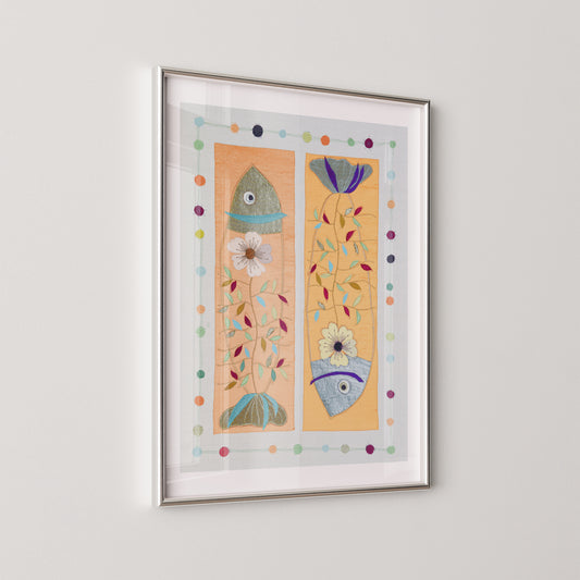 "Der silberne und der goldene Fisch" - Kunstdruck/Fine Art Print