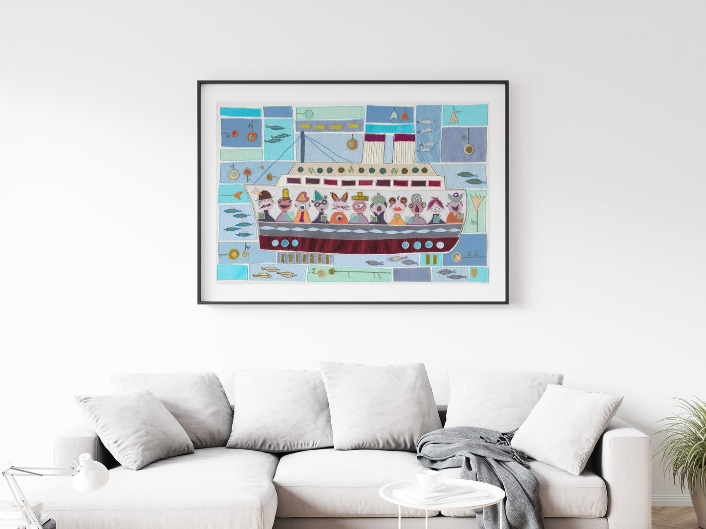"Auf dem Meer"- Kunstdruck