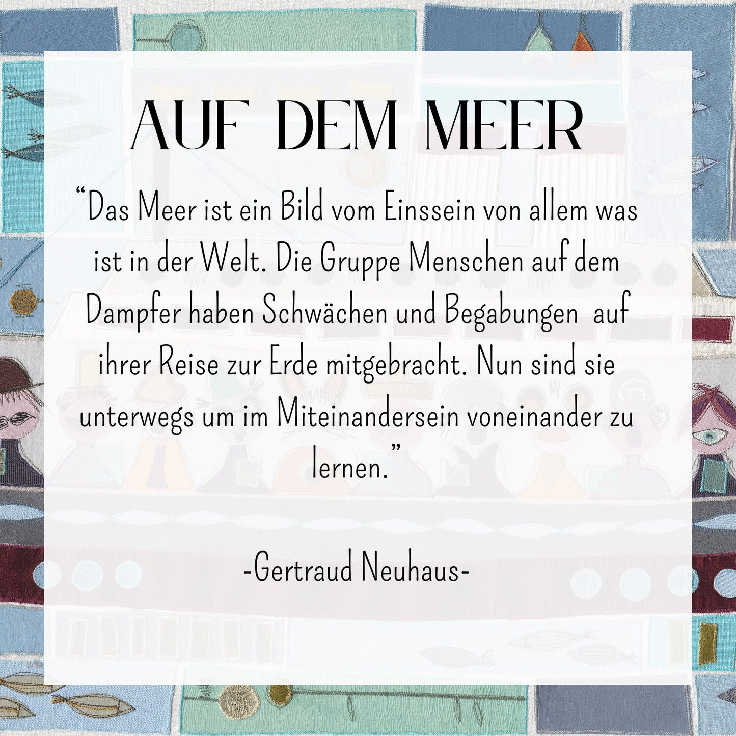 "Auf dem Meer"- Kunstdruck