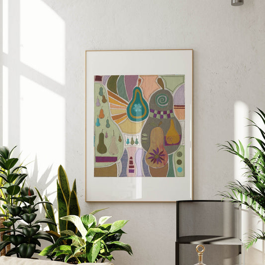 "Birnenregen"- Kunstdruck