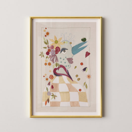 "Die Frau des Paradiesvogels" - Kunstdruck/Fine Art Print