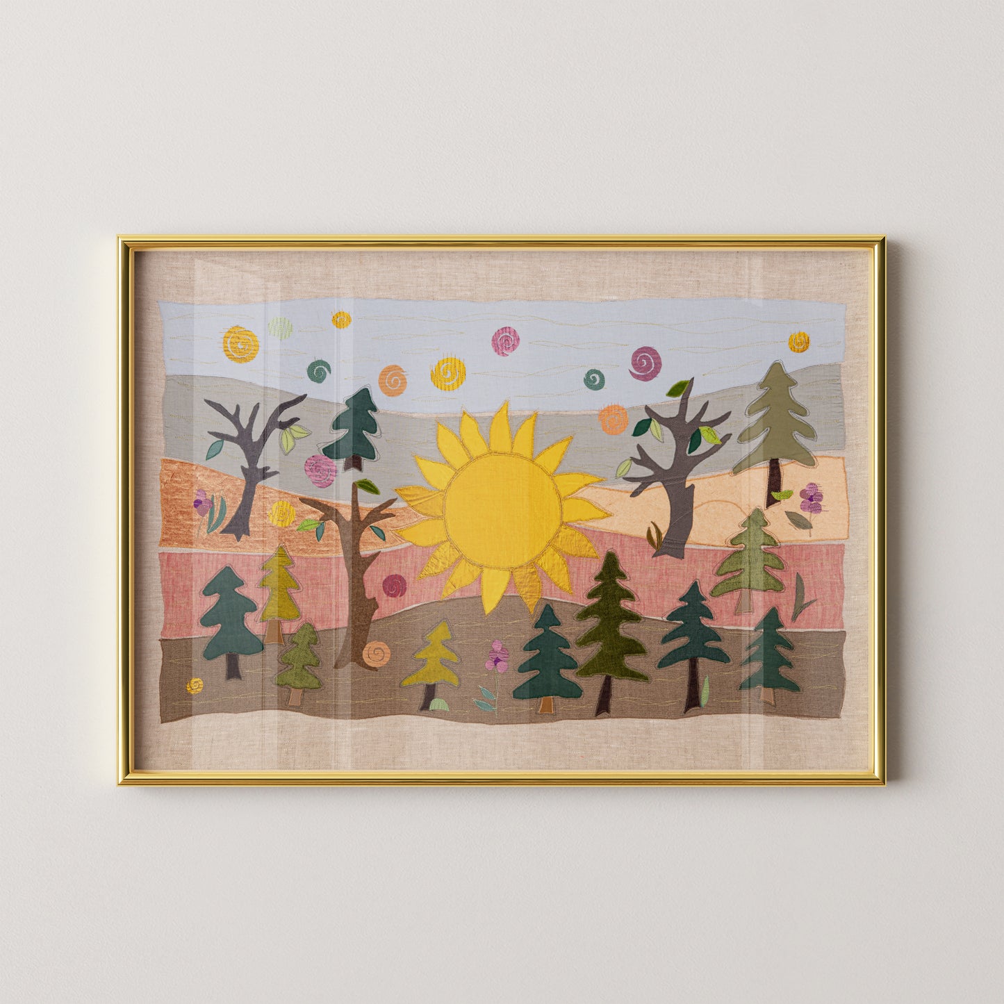 "Sonne überm Land" - Kunstdruck/Fine Art Print
