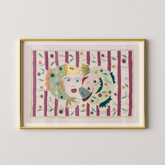 "Spielende Kinder am Fluss" - Kunstdruck/Fine Art Print