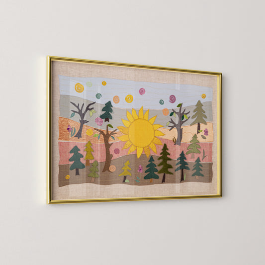 "Sonne überm Land" - Kunstdruck/Fine Art Print