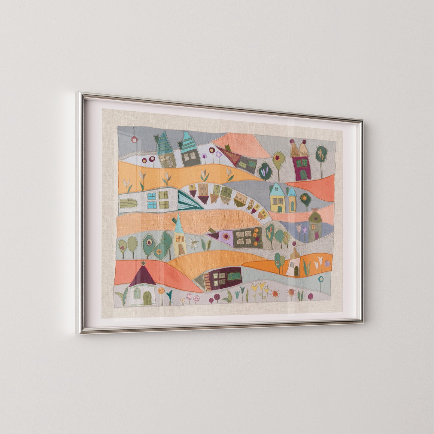 "Dorf in der Morgenröte"-Kunstdruck/Fine Art Print