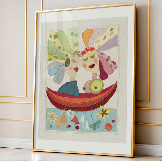 "Blumenkinder"- Kunstdruck