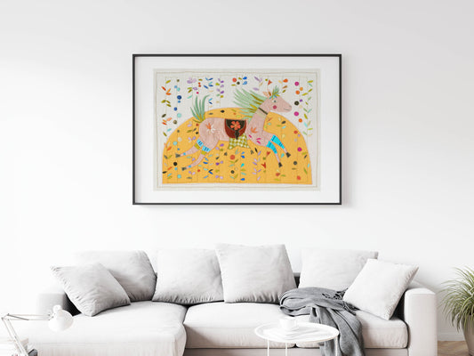 "Ritt in der Sonne"- Kunstdruck