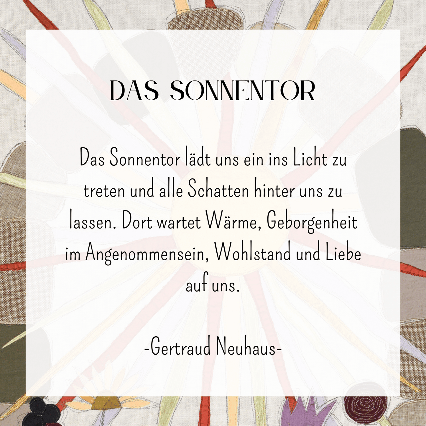"Das Sonnentor" - Kunstdruck/Fine Art Print