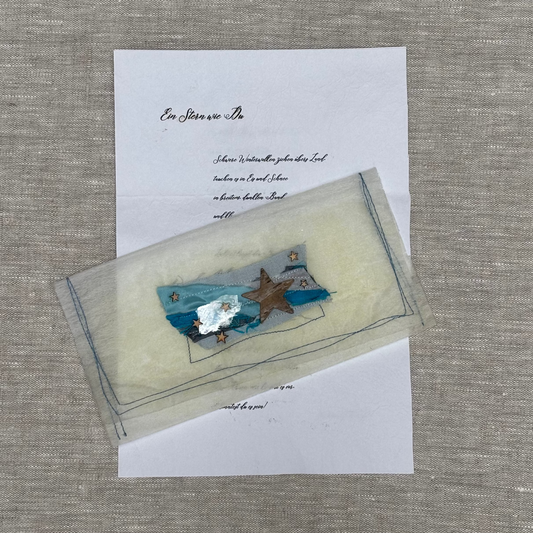 "Ein Stern wie Du" Gedicht mit Geschenkkuvert