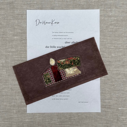 "Die kleine Kerze" Gedicht mit Geschenkkuvert
