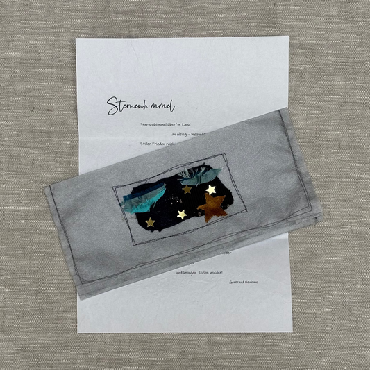 "Sternenhimmel" Gedicht mit Geschenkkuvert