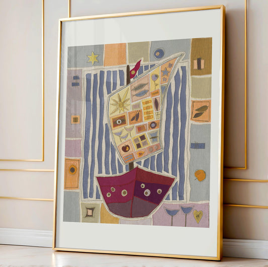 "Das Segelboot"- Kunstdruck