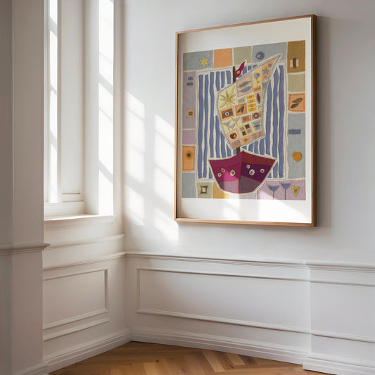 "Das Segelboot"- Kunstdruck
