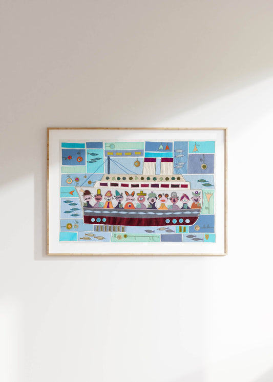 "Auf dem Meer"- Kunstdruck
